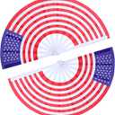 American Flag Fan-Folding Hand Fans-13 inch Large Rave Fan Popping Fan Clacking Fans for Line Dancing Outdoor,Wedding,Party,Decoration (American Flag,2 Packs)