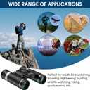 200x25 Compact Binoculars for Adults and Kids, High Powered Mini Pocket Binoculars, Waterproof Small Binoculars for Bird Watching, Hunting, Concert, Theater, Opera, Traveling, Sightseeing