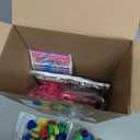 Pasimy 240 Pcs Valentine's Day Stationery Gifts for Kids, Valentines Popcorn Boxes Valentines Gift Tag Heart Shape Pencil Sharpener Eraser Pencil Sticker Stamp for Classroom Exchange Gift Prize Supply