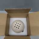 9 Holes Handmade Natural Marble Round Incense Burner Holder for Meditation Decorative Room/Kitchen/Coffee Shop (Beige Travertine Stone)
