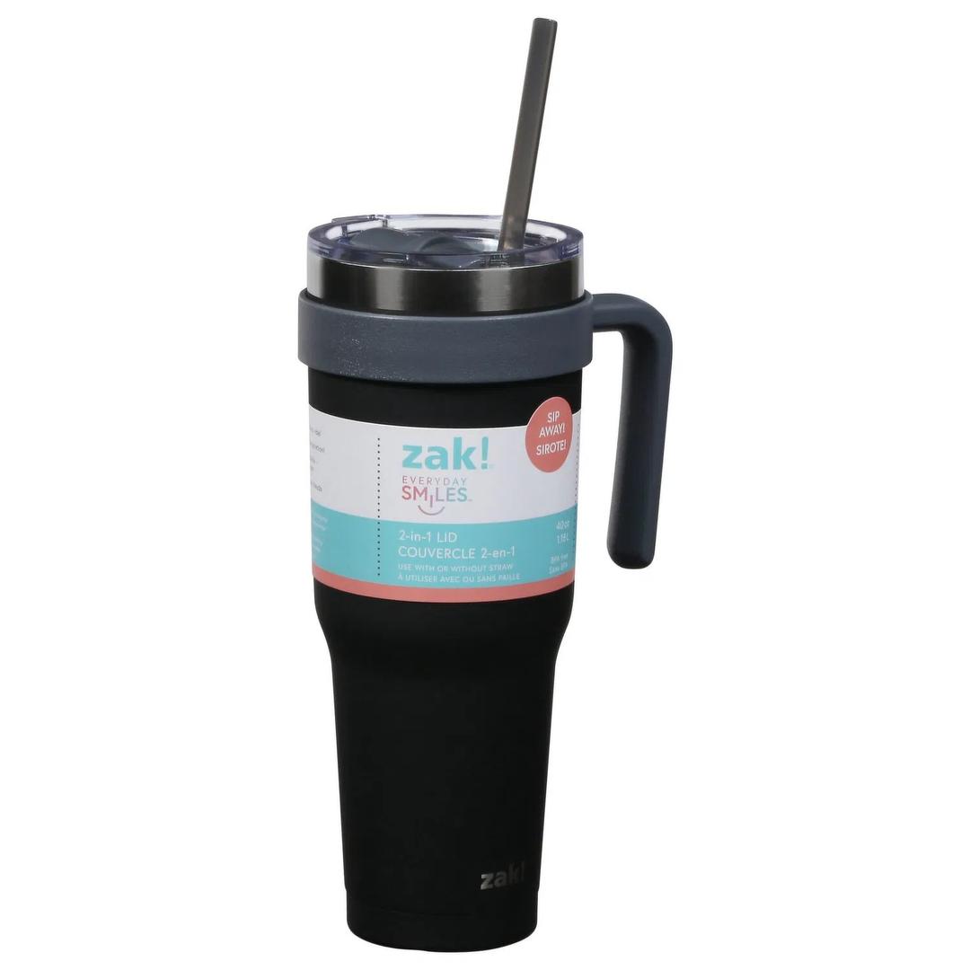 ZAK EVERYDAY SMILES, 2- in-1 LID, 40 OZ