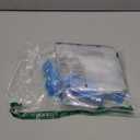 Amazon Basics Vacuum Storage Bags for Clothes, Space Saving Compression Storage Bags with Hand Pump, Heavy Duty, Stackable, Jumbo Size, Clear, 6-Pack