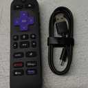 Roku Voice Remote Pro (2nd Ed.) | Rechargeable TV Remote Control with Hands-free Voice Controls, Backlit Buttons, & Lost Remote Finder - Replacement Remote Compatible with All Roku TV, Players & Audio