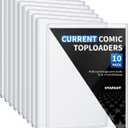 Comic Book Top Loaders for Current, Toploader Hard Sleeves Holder for Comic Books Storage and Display, 10 Pack