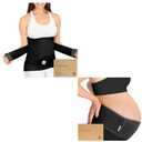 KeaBabies 3 in 1 Postpartum Belly Support Recovery Wrap and Pregnancy Belly Support Band - Postpartum Belly Band - Belly Bands for Pregnant Women - After Birth Brace - Maternity Belly Band