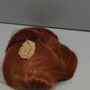 Rugelyss Long Straight Auburn Wig 22 Inches Copper Red Synthetic Hair Ginger Wigs for Women Suitable For Daily Life or Party with Wig cap