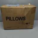 puredown® Goose Feathers and Down White Pillows with 100% Soft Cotton Cover, Bed Sleeping Hotel Collection Pillows Set of 2 King Size