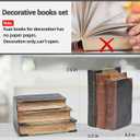 Guichifun Decorative Books Home Decor Clearance - Resin Retro Classical Fake Books Faux Books Decoration Fall Decor Gifts for Men Coffee Table Shelf Decor for Living Room Decor 5.5 * 4.5 * 7.5 Inch