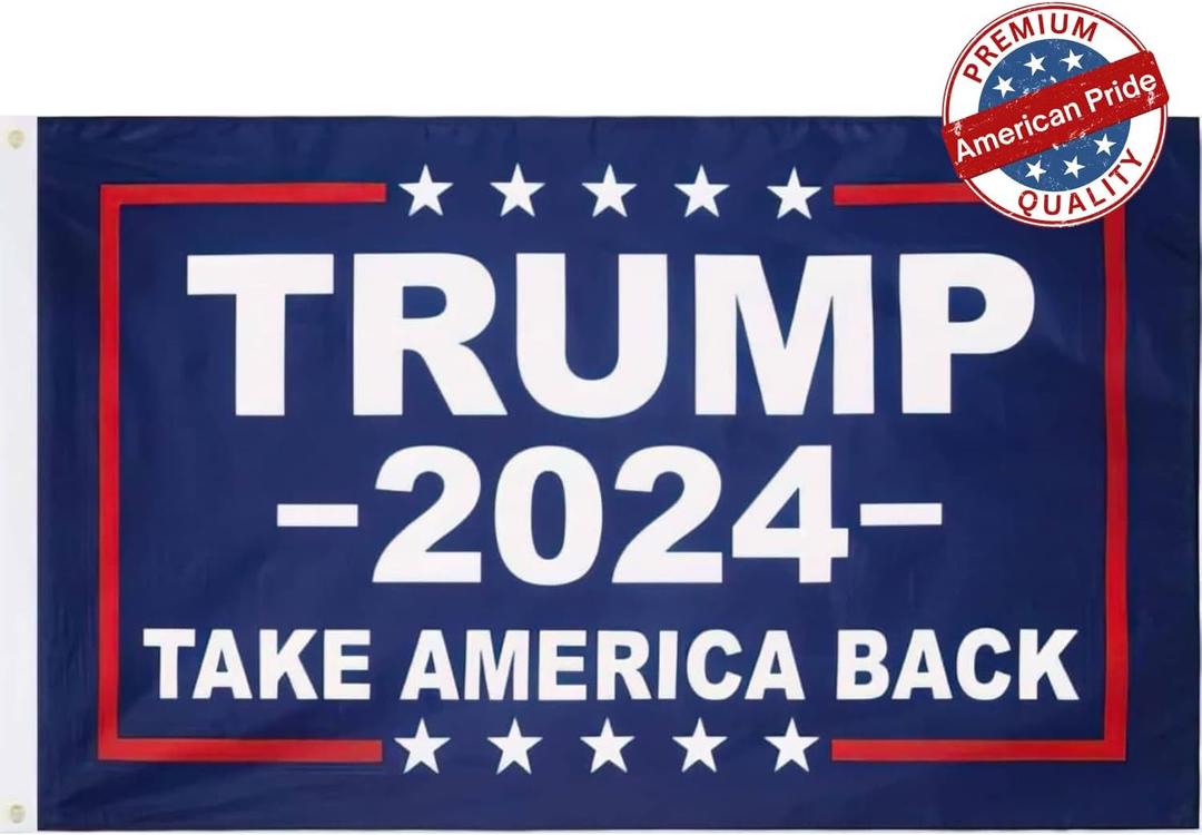 Atlantic Flag & Pole President Donald Trump 2024 Take America Back Flag 3x5 Size - Single Sided Banner Great for Indoor, Outdoor, Boats