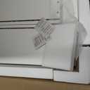 DUMOS 2 Drawer Rolling File Cabinet, Small Wood Filing Cabinet, White, 15.7"D x 16.5"W x 27.6"H
