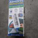 Adhesive Remover, 4.06 Oz Sticker Remover for Cars, Windows, Floor, Glue Remover with Plastic Razor Blade Scraper – Rapidly Removes Labels, Stickers, Glue, Tape, Gum, Wax (Blue)