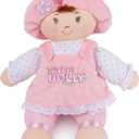GUND Baby My First Dolly, Plush Doll for Babies and Toddlers, Pink/White, 13 (Light Brown 13")
