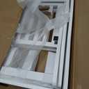 SONGMICS Solid Wood Luggage Racks, Set of 2, No Assembly Required, Foldable Suitcase Stand, Luggage Holder, with Storage Shelf, for Guest Room, Hotel, Bedroom, Cloud White URLR021W01