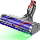 Upgrade-Motorhead Cleaner Direct Drive Head Replacement for Dyson V7,V8,Cyclone V10,V11,V15 Cordless Vacuum Cleaners attachments,LED Headlights with 270 Torque Brush Head for Carpets,Hardwood Floor