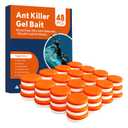 48 PCS Ant Killer Gel Bait Stations, Extra Strengthen Ant Bait Traps, Long-Lasting Effective Pest Gel for Carpenter Ants and Other Common Household Ants, No Mess Easy Use, Safe for Pets and Kids