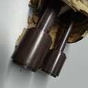 Double Curtain Rods 72-144", Antique Bronze Double Window Rods with Cap Finials, Adjustable Double Curtain Rods 1 Inch Front and 5/8 Inch Back Double Drapery Rod, Telescoping Dual Curtain Rods