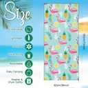 EBOOT 10 Pack Oversized Beach Towel Set Extra Large Pool Towels Microfiber Quick Dry Swim Blanket for Adult Women Men Face Hand Body Bath Travel Pool(Delicate Color,36 x 72 Inch,Seaside)