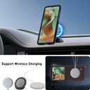 2 x ASAPDOS Genuine Leather Folio Magnetic Case for Motorola Razr 2025/2024 [Compatible with MagSafe],Built-in Screen Protector and Thin Slim Protective Case Cover Coffee