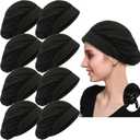 4 or 8 Pack Chef Hat Kitchen Cooking Chef Cap Adjustable Food Service Hair Nets Reusable Washable Mesh Bouffant Beanie