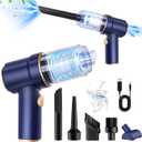 KMM Handheld Car Vacuum Cleaner, 9000Pa Vacuum Cleaner and Air Duster, 120W High Power Hand Held Vacuum with LED Light and Multi-Nozzles for Car, Home, Office, Pet