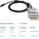 OBD2 K-CAN Diagnostic Cable for Openport 2.0 ECU, Compatible for Jaguar for Land Rover for Toyota for Mitsubishi for Subaru Vehicles, Work for SDD V163 for Techstream for Tactrix