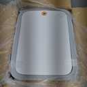 JOYBOS Bathroom Trash Can with Lid, 3 Gallon Small Garbage Can, 10L Dogproof Slim Plastic Narrow Trash Bin with Pop-up Lid for Toilet, Office, Bedroom, Living Room, White