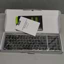 Seenda Rechargeable Wireless Keyboard Mouse, Ultra Thin Low Profile Wireless Keyboard and Mouse with Number Pad, Quiet Portable Combo Compatible for Windows XP/7/8/10/11/11 Pro, Black and Grey