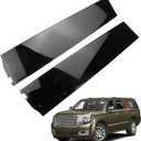 Pair Door Applique Rear Left and Right Rearward for Chevrolet Suburban 3500 HD for Cadillac Escalade ESV for GMC Yukon XL 2015-2018 Gloss Black Window Trim Molding Panel Replaces 926-247 926-248
