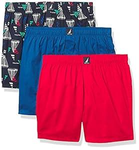Nautica mens Cotton Woven 3 Pack Boxer XL