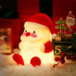 Cute Night Light for Kids, 3 Level Dimmable Bedside Touch Lamp, Silicone Bedside Lamp for Baby and Toddler for Boys, Girls and Children, Christmas Decorations, Cute Gifts
