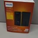 Philips Wi-Fi Smart Lock with Handles, WiFi Keyless Entry Front Door Lock Set, Keypad Deadbolt with Handle App Fingerprint Code Unlocking, Auto Locking, Built-in WiFi, Remote Control & Voice Unlock (Matte Black)