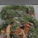 Hoteam 4 Pieces 9 Inch Mini Christmas Cedar Wreath Christmas Cabinet Wreath with Brown Bow Prelit Xmas Decoration for Front Door Holiday Party