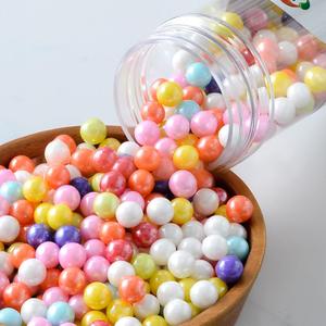 Edible Rainbow Sugar Sprinkles Rainbow Pearl Sprinkle Baking Decorations 7mm 130g/4.58 Oz White Sugar Pearls for Cake Decorating Edible Ball Candy Pearls Ice Cream Toppings Wedding Chirstmas Supplies