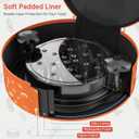 10.8inch Storage Bag for Chicken Shredder, Portable Meat Shredder Carry Bag with Handle, Oil-resistant & Waterproof Kitchen Storage Organizer Case for Home, Camping, Travel, Bag Only(Orange)