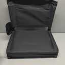 Stadium Seats with Back Support, Portable Bleacher Seat for Bleachers Hold up 400lbs, Wide Bleacher Seat with Shoulder Strap & Handle Perfect for Sports Events (Black, 1pcs)
