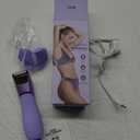 LGTGH Bikini Trimmer for Women: Pubic Hair Razor with Mirror & LED Light, Electric Shaver with Ceramic Blades & Travel Lock - Body Groomer IPX7 Waterproof Use for Legs/Arm/Underarm - Purple