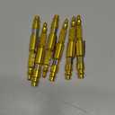 6 Pcs 1/4" I/m Type Adjustable Pocket Plug Air Blow Gun Air Blower for Compressor Nozzle Blow Gun Portable Blower Pen for Dust Cleaning(Gold)