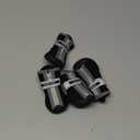 QUMY Dog Shoes for Small Dogs, Puppy Dog Boots & Paw Protector for Winter Snow Day, Summer Hot Pavement, Waterproof in Rain Weather, Outdoor Hiking, Indoor Hardfloor with Skid-Resistant Sole Black 4 (size 4: 1.89"x1.51"(L*W))