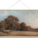 VIYYIEA Extra Large Fall Wall Art, Vintage Landscape Canvas, 36x54