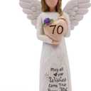 70th Birthday Gifts for Women, Meaningful 70th Birthday Gifts, Sculpted Hand-Painted Figurine