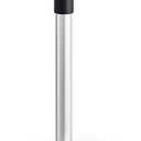 VEHHE Paper Towel Holder Countertop with Unique Damping Spring Structure for One-Handed Tearing, Stainless Steel Paper Towel Holder with Weighted Base and Suction Cups for Kitchen Bathroom, Silver
