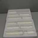 23 PCS Ivory White Pillar Candles with Glass Candle Holders Clear Hurricane Candle Holders Glass Cylinder Vases for Centerpieces Wedding Party, Event, Home Office (11 Candles+12 Candle Hoders)