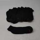 Hanes Men's Max Cushion Double Tough Low Cut Socks, 12-Pair Pack Black