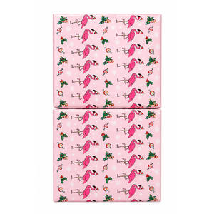 2 x Festive Flamingoes Gift Card Holder