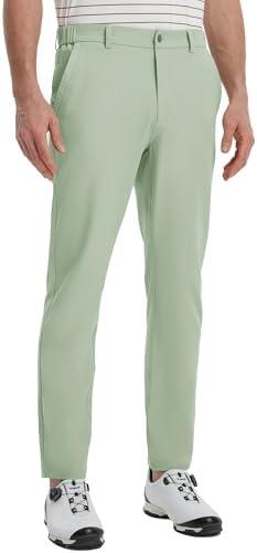 M MAELREG Golf Pants Men Lightweight with 5 Pockets - 30"/32"/34" Stretch Water-Resistant Casual Flat Front Mens Dress Pants, Size 38x30