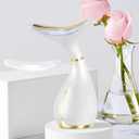 Red Light Facial Massager, Skin Care Tools for Face & Neck Beauty Device, 3 in 1 Face Massager Tool with LED, Thermal, Vibration, Tightenings, Rejuvenation for Women (White)