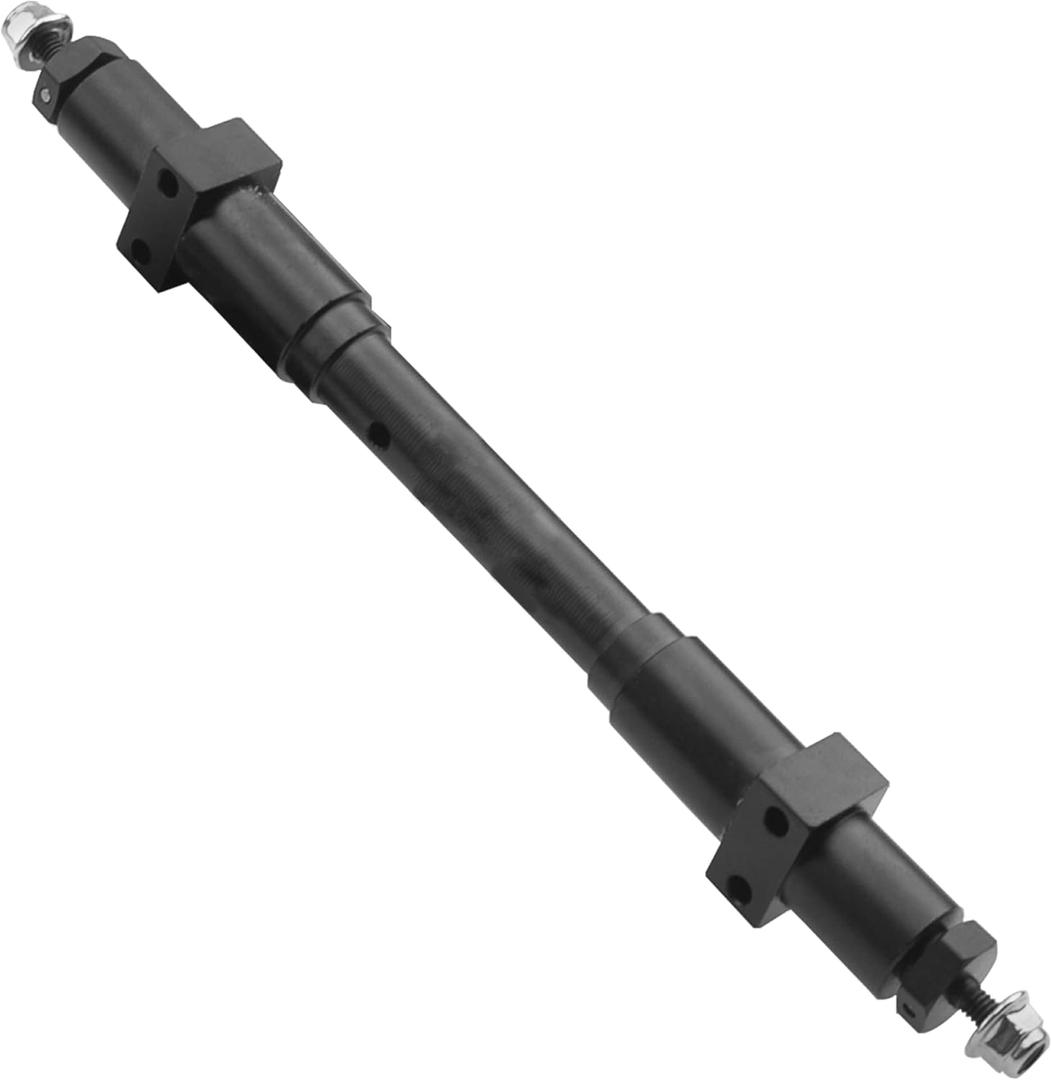 1Pcs Vgoohobby Metal Non-Powered RC Trailer Rear Wheel Axle Tail Axle Compatible with Tamiya 1/14 RC Tractor Trailer 1/10 DIY RC Car (167mm)
