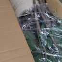 Artificial Ficus Tree with Green Leaves, 6ft Tall, Indoor Plant with Decorative Beige Planter