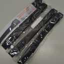 Ayaport Lashing Straps with Buckles Adjustable Cam Buckle Tie Down Cinch Strap for Packing Black 4 Pack