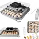 Series IV - 48 Egg Professional Incubator for Breeders, Automatic Sensor-Based Precise Humidity & Temp Control, Adjustable Spacing, Auto Turn & Auto Stop, Preset Incubation Days, Chick Separator